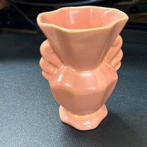Pink small pottery vase Bauer